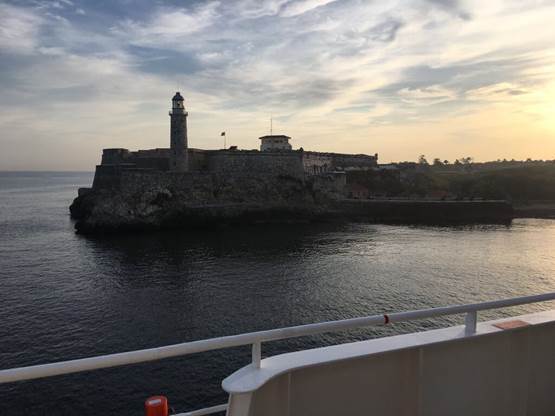 Azamar Quest Sailing into Cuba